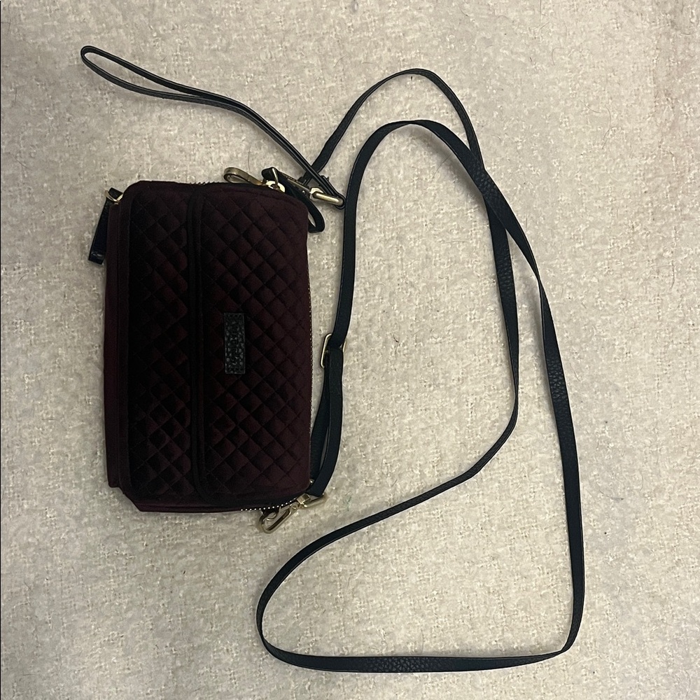 Vera Bradley Quilted Burgundy Crossbody Bag